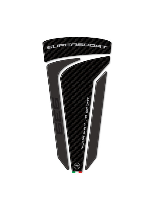 Adhesivo protector de depósito 3D compatible con motos Ducati Supersport 939 2017-2020. 2