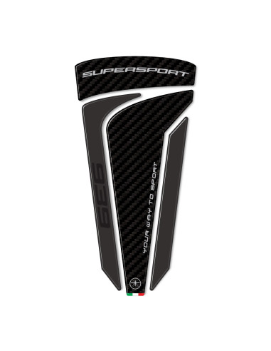 Adhesivo protector de depósito 3D compatible con motos Ducati Supersport 939 2017-2020.
