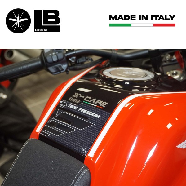 3D Tankschutzaufkleber kompatibel mit Moto Morini X-CAPE 650 2021-2024