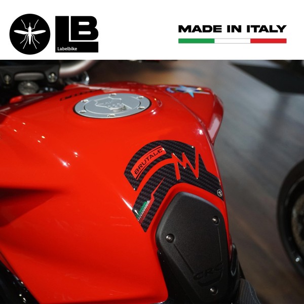 Pegatina 3D Tank Guard compatible con motos Mv Agusta Brutale 800 2016-2021.