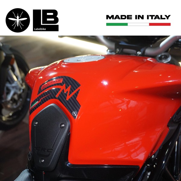 Pegatina 3D Tank Guard compatible con motos Mv Agusta Brutale 800 2016-2021.