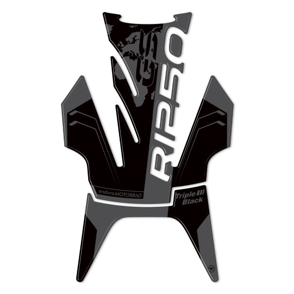 Pegatina 3D Protector de depósito de moto compatible con BMW R 1250 GS Triple Negro 2021-23