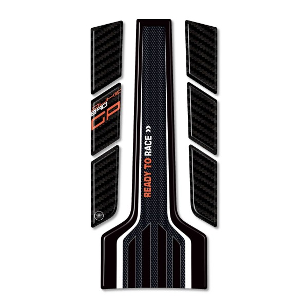 Sticker 3D Tank Guard Moto compatible avec Ktm Duke 890 GP 2022-2023 blanc