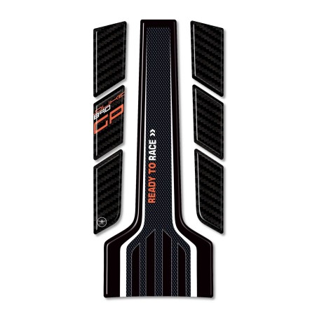 Pegatina 3D Protector depósito Moto compatible con Ktm Duke 890 GP 2022-2023 blanco