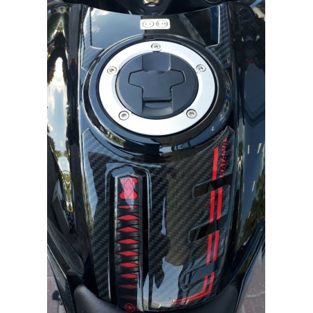 3D sticker motorbike tank guard compatible with Suzuki Katana 2019-2023 Red
