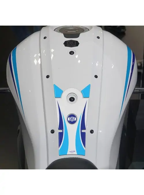 Adesivo 3D Paraserbatoio moto compatibile con Yamaha XSR700 Historic White 2022