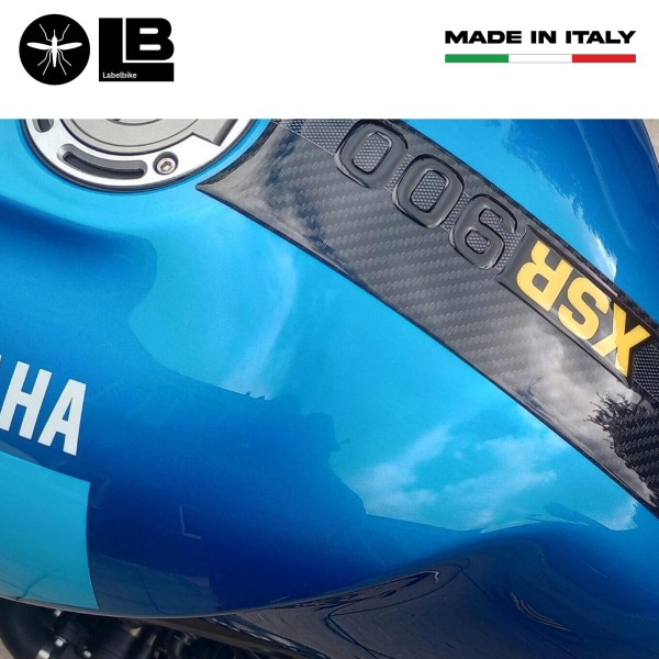 Sticker 3D Protège réservoir moto compatible avec Yamaha XSR900 2022 - jaune