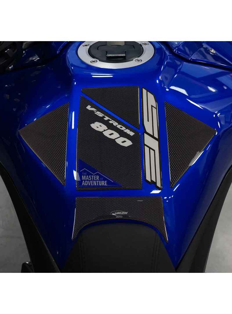 Protezione tappo serbatoio moto Adesivo 3D compatibili con Suzuki V-Strom  800SE