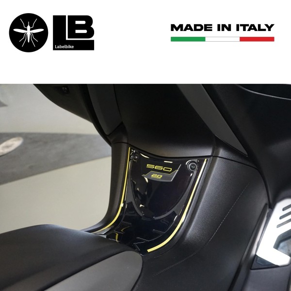 3D Front Footboard Sticker compatible with Yamaha Tmax 560 20Th Anniversary