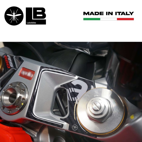Placa de horquilla de dirección 3D adhesiva compatible con Aprilia RS 660 2020-2025