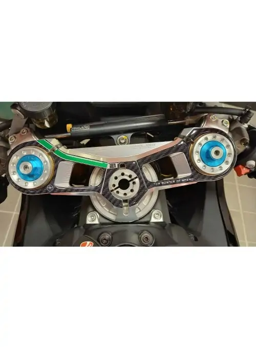 Adesivo 3D Piastra Forcella Sterzo compatibile con Ducati Panigale V2 Bayliss