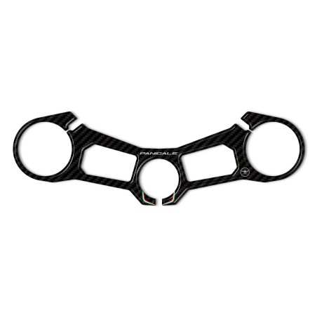 Placa de horquilla de dirección 3D adhesiva compatible con Ducati Panigale V4 2018-2024
