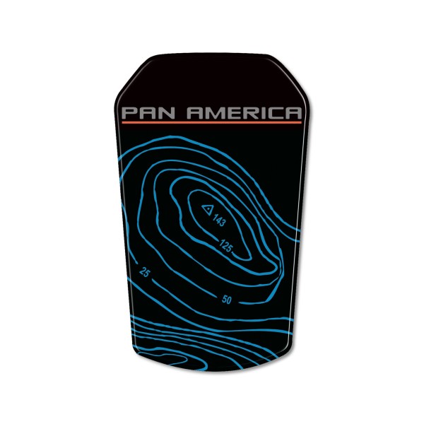 Pegatina 3D placa depósito moto compatible con Harley Davidson Pan America