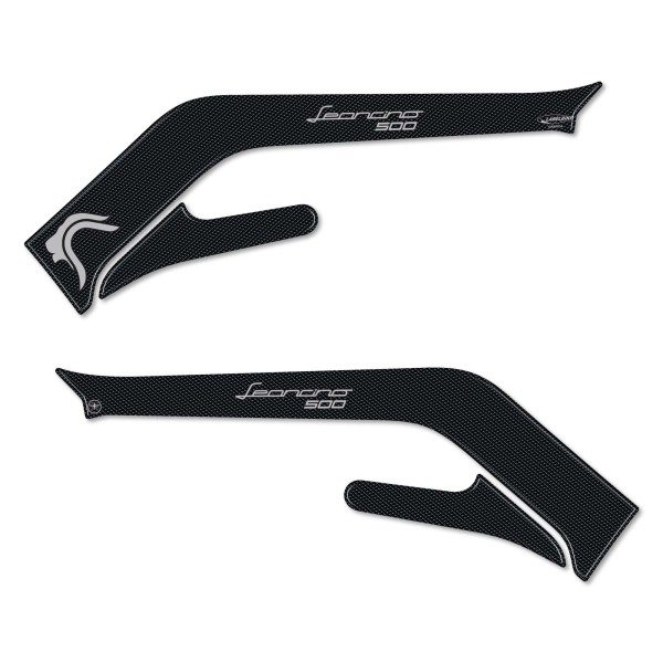 Autocollant 3D Protecteur de talon moto compatible avec Benelli Leoncino 500