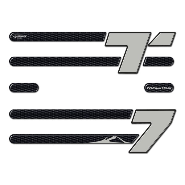 Sticker 3D Protection Trunk Central compatible with Yamaha Tenere 700 motorbike