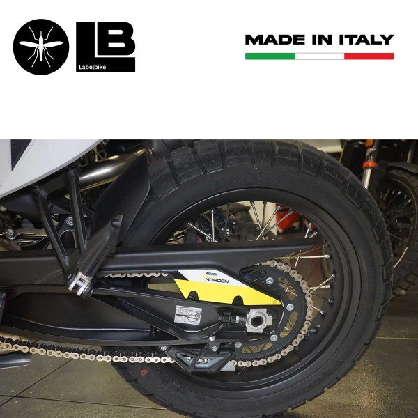 Sticker 3D Protection ceinture moto compatible avec Husqvarna Norden 901