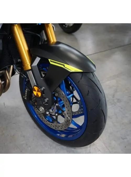 Adesivo 3D Protezione Parafango giallo FLUO compatibile con Suzuki GSX-S 2021-23