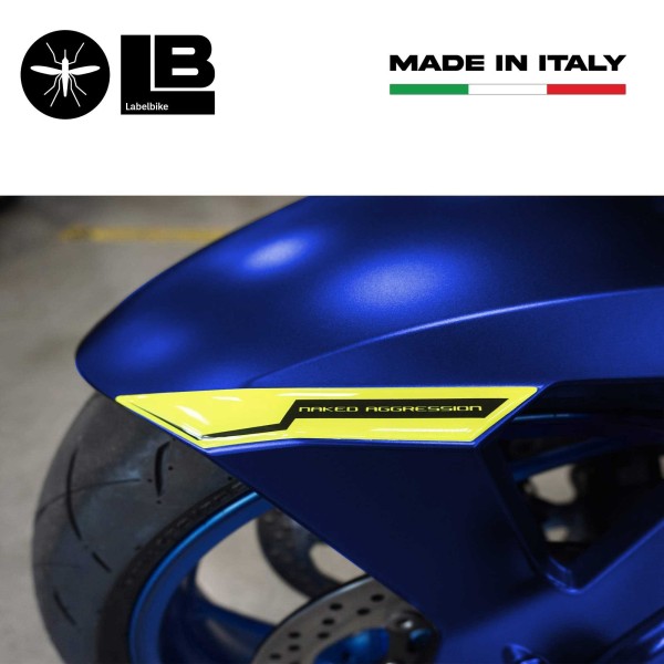 Adhesive 3D Protection Fender Yellow FLUO compatible with Suzuki GSX-S 950