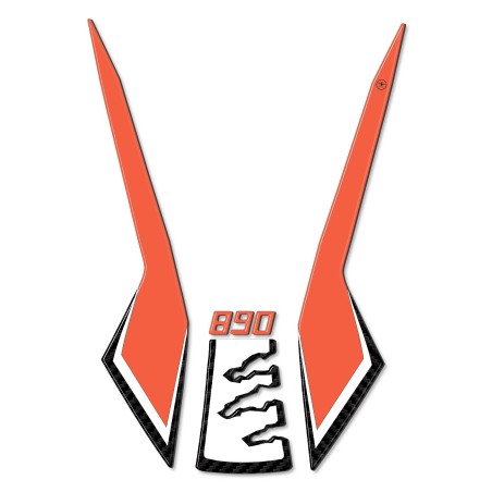 3D Motorrad-Kotflügel Schutzaufkleber kompatibel mit KTM 890 Adventure 2021-2022