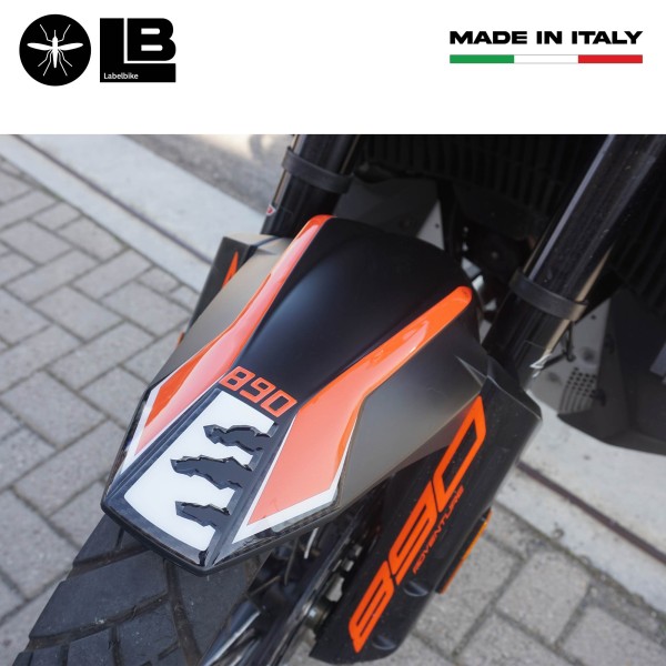 Sticker de protection de garde-boue moto 3D compatible avec KTM 890 Adventure 2021-2022