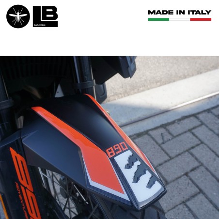 3D Motorrad-Kotflügel Schutzaufkleber kompatibel mit KTM 890 Adventure 2021-2022