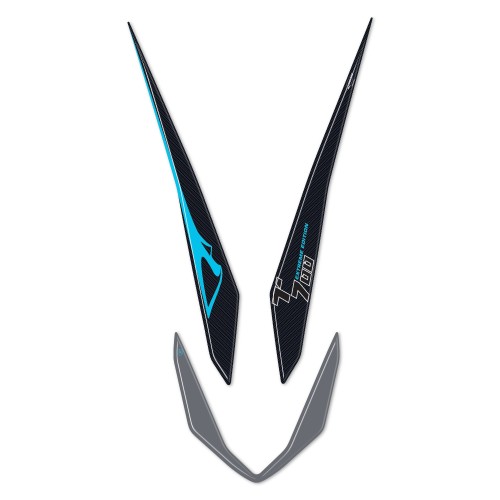 Autocollant de protection de garde-boue moto 3D compatible avec Yamaha Tenere 700 2023 2