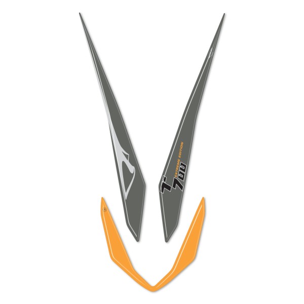 Pegatina de protección 3D para guardabarros de moto compatible con Yamaha Tenere 700 2023