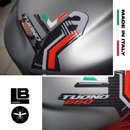 Sticker 3D Tank Guard compatible avec Aprilia Tuono 660 2021-2023