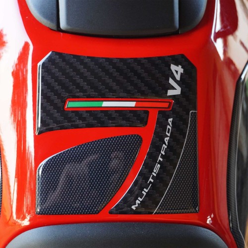                             Αυτοκόλλητο 3D Tank Guard αυτοκόλλητο συμβατό με Ducati Multistrada V4 2021-5
                          