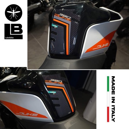 Αυτοκόλλητο 3D Tank Guard συμβατό με μοτοσικλέτες Ktm Duke 390 2017-2021