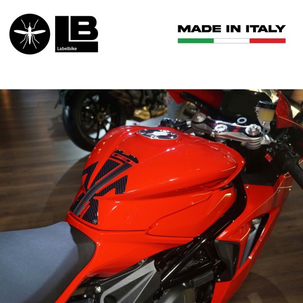 3D Tank Guard Aufkleber kompatibel mit Mv Agusta F3 2021 Motorrad