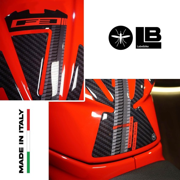 3D Tank Guard Aufkleber kompatibel mit Mv Agusta F3 2021 Motorrad