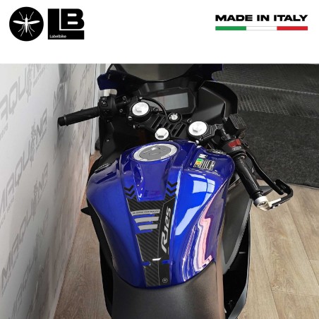 Sticker 3D Protège réservoir moto compatible avec Yamaha R125 2019-2025