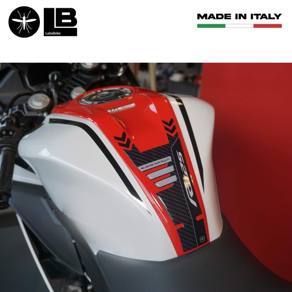 Aufkleber 3D Motorradtankschutz kompatibel mit Yamaha R125 2019-2025