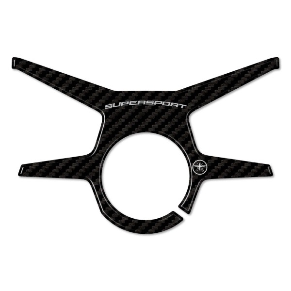 Plaque de protection de fourche 3D adhésive compatible avec les motos Ducati Supersport