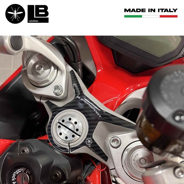 Protección adhesiva 3D para placas de horquilla compatible con motos Ducati Supersport