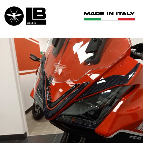 Sticker 3D Protège nez avant compatible avec Moto Morini X-CAPE