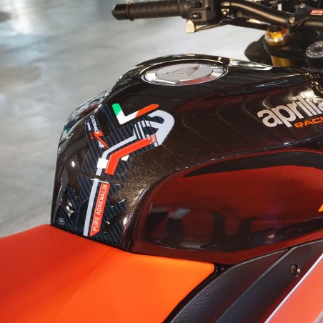 Protecteur de réservoir 3D adhésif compatible avec Aprilia Tuono V4 1100 2021-2025