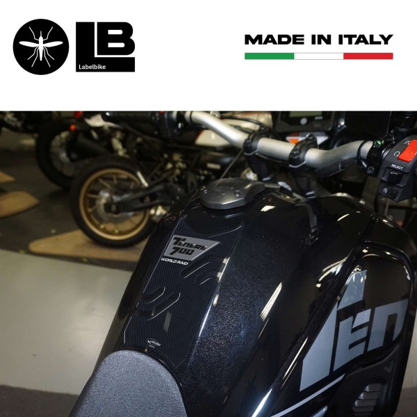 Selbstklebendes 3D Tankpad Motorrad kompatibel mit Yamaha Tenere 700 2022