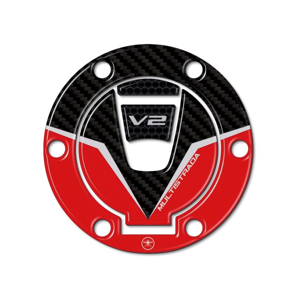 3D Keyless Kappenschutzaufkleber kompatibel mit Ducati Multistrada V2 2022