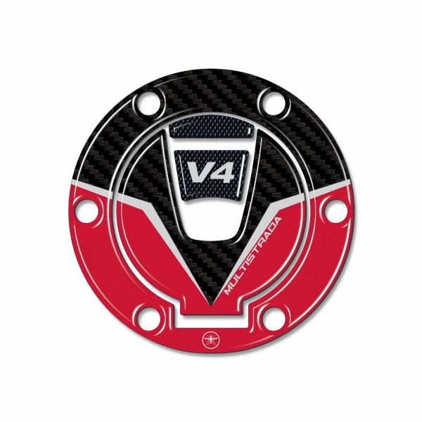 Adhesivo 3D de protección del tapón Keyless compatible con Ducati Multistrada V4 2021-5