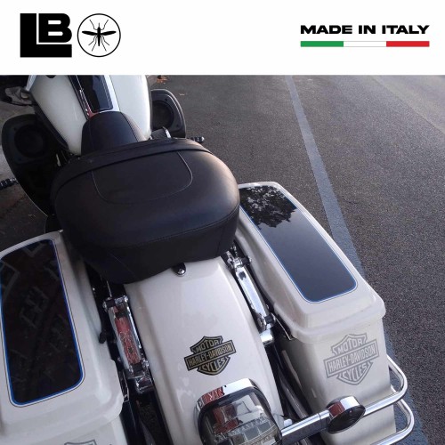 ADHESIVE 3D STEM LOGO Tank compatible MOTORCYCLE HARLEY DAVIDSON 95x70 Gold 2