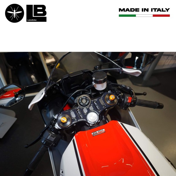 3D-Klebe-Lenkungsgabel-Schutzplatte kompatibel mit Yamaha R7 2021-25