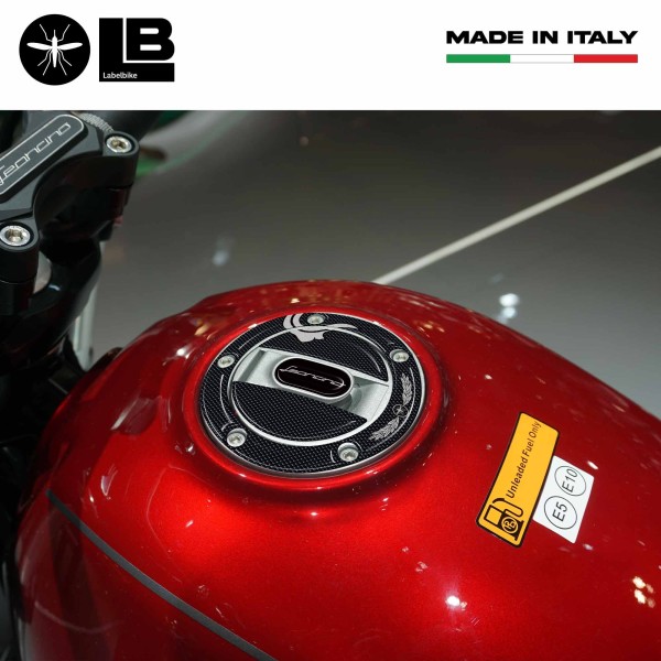Adhesive 3D Tank cap protection compatible with Benelli Leoncino 500