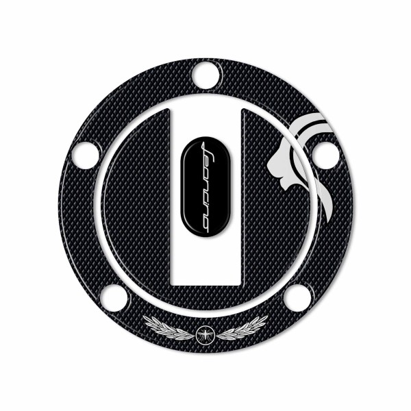 Protection 3D adhésive pour bouchon de réservoir compatible avec Benelli Leoncino 800