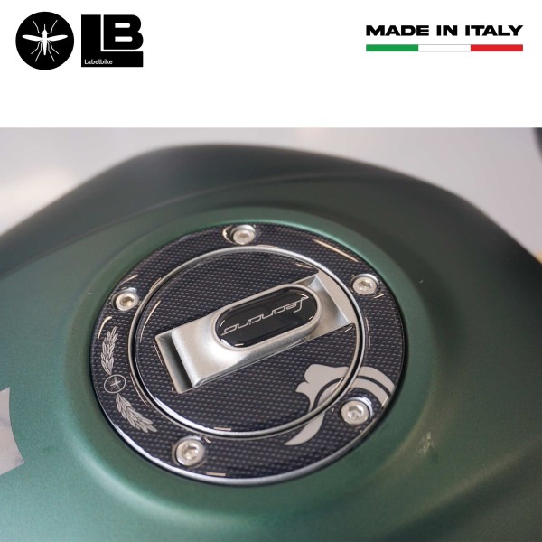 Adhesive 3D Tank cap protection compatible with Benelli Leoncino 800