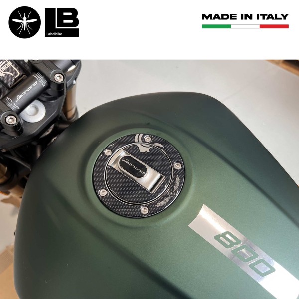 Protección adhesiva 3D para el tapón del depósito compatible con Benelli Leoncino 800