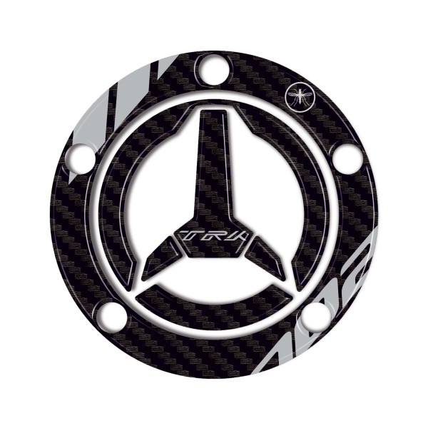 Protection 3D adhésive pour bouchon de réservoir compatible avec Benelli TRK 702 et 702X