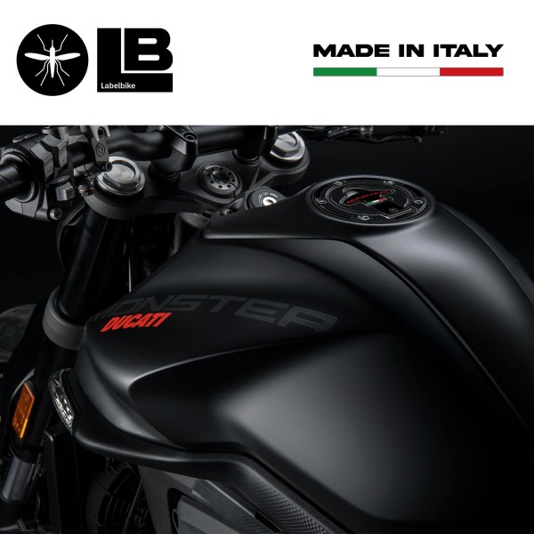 Protección adhesiva 3D del tapón del depósito con 5 orificios compatible con Ducati Monster