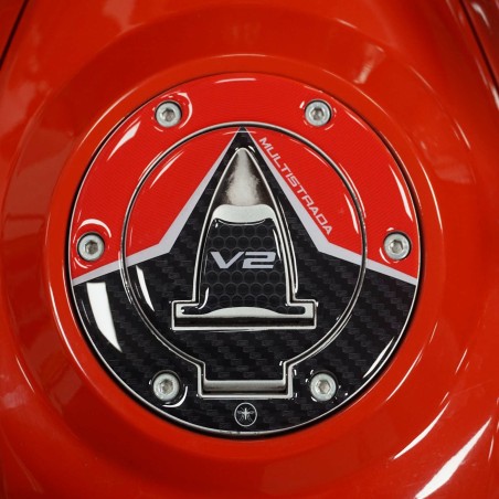 Adhesivo protector de tapón de depósito 3D compatible con Ducati Multistrada V2 2022